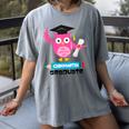 Kindergarten Graduation Tee Shirt Pink Owl T-Shir Women's Comfort Colors T-Shirt Gray