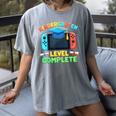 Kindergarten Level Complete Graduation Class 2025 Gamer Boys Women's Comfort Colors T-Shirt Gray