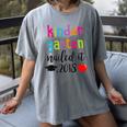 Kindergarten Nailed It 2018 Class Graduation T-Shirt Women's Comfort Colors T-Shirt Gray