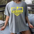 Lacrosse Senior Night Lacrosse Senior 2026 Graduation 20 Women's Comfort Colors T-Shirt Gray