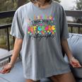 Last Day Of School Autograph 1st Grade Graduation Boys Girls Women's Comfort Colors T-Shirt Gray