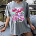 Last Day Of School Shirt Coquette Bow School Graduation Women's Comfort Colors T-Shirt Gray
