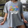 Last Day Of School Year 2025 Preschool Autograph Graduation Women's Comfort Colors T-Shirt Gray