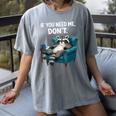 Lazy Raccoon Sarcastic Introvert Humor Japanese Animal Women's Comfort Colors T-Shirt Gray