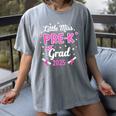 Little Miss Pre-K Grad 2025 Coquette Preschool Graduation Women's Comfort Colors T-Shirt Gray