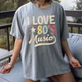 I Love 80's Music Retro Style Nostalgia Cassette 1980s Party Women's Comfort Colors T-Shirt Gray