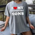 I Love My Introvert Sons I Heart My Introvert Sons Women's Comfort Colors T-Shirt Gray I Love My Introvert Sons I Heart My Introvert Sons Women's Comfort Colors T-Shirt Gray