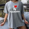 I Love My PreSchool Students Teachers Educators Graduation Women's Comfort Colors T-Shirt Gray