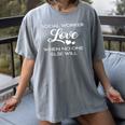 Love Social Worker Shirt Graduation MSW Tee Women's Comfort Colors T-Shirt Gray