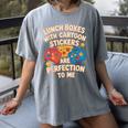 Lunch Boxes With Stickers Lunch Box Nostalgia Retro Women's Comfort Colors T-Shirt Gray