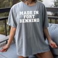 Made In Fort Benning Basic Training Recruit Graduation Women's Comfort Colors T-Shirt Gray