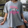 Mama With A Masters Degree Mom Graduation Mother's Day Women's Comfort Colors T-Shirt Gray