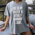 This Is My Master Of Socially Awkward Anti Social Introvert Women's Comfort Colors T-Shirt Gray This Is My Master Of Socially Awkward Anti Social Introvert Women's Comfort Colors T-Shirt Gray