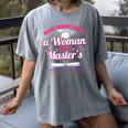 Master University Degree Master Graduation Party Girl Women's Comfort Colors T-Shirt Gray