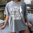 Masters Degree Art For Women Girls Masters Degree Graduation Women's Comfort Colors T-Shirt Gray