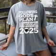 Masters Degree Graduation 2025 Christian MSW MPH MBA Women's Comfort Colors T-Shirt Gray