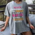 Masters Degree Graduation MPH Social Work Women's Comfort Colors T-Shirt Gray