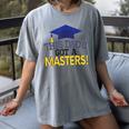 Masters Degree Proud Dad Graduation Shirt MBA Social Work Women's Comfort Colors T-Shirt Gray