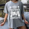 Master's Level Complete College Graduation Women's Comfort Colors T-Shirt Gray