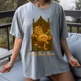 Medieval Cat Sarcastic Queen Lazy King Introvert Kitty Women's Comfort Colors T-Shirt Gray