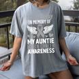 In Memory Of My Aunt Glioblastoma Gray Ribbon Brain Cancer Women's Comfort Colors T-Shirt Gray In Memory Of My Aunt Glioblastoma Gray Ribbon Brain Cancer Women's Comfort Colors T-Shirt Gray