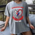 In Memory Of Baby Girl CHD Awareness Heart Disease Daughter Women's Comfort Colors T-Shirt Gray