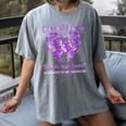 In Memory Of My Daughter Overdose Awareness Angel Wing Women's Comfort Colors T-Shirt Gray