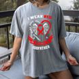 In Memory Of Godfather Heart Disease American Heart Month Women's Comfort Colors T-Shirt Gray