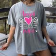Memory Of My Mimi I Was Her Angel Now She Is Mine Heaven Women's Comfort Colors T-Shirt Gray