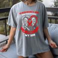 In Memory Son Heart Disease Awareness Month Memorial Women's Comfort Colors T-Shirt Gray In Memory Son Heart Disease Awareness Month Memorial Women's Comfort Colors T-Shirt Gray