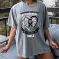 In Memory Of Uncle Melanoma Cancer Awareness Memorial Women's Comfort Colors T-Shirt Gray In Memory Of Uncle Melanoma Cancer Awareness Memorial Women's Comfort Colors T-Shirt Gray