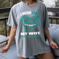 In My Memory Of My Wife SCLERODERMA AWARENESS Women's Comfort Colors T-Shirt Gray