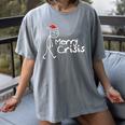 Merry Crisis Christmas Introvert Women's Comfort Colors T-Shirt Gray Merry Crisis Christmas Introvert Women's Comfort Colors T-Shirt Gray
