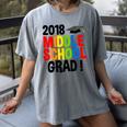 Middle School Graduation Class Of 2018 Shirt Women's Comfort Colors T-Shirt Gray