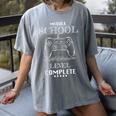 Middle School Level Complete Shirt Graduation Gaming Women's Comfort Colors T-Shirt Gray