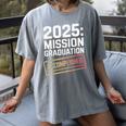 Mission Graduation Accomplished For Class Of 2025 Women's Comfort Colors T-Shirt Gray