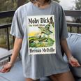 Moby Dick Book Cover Illustration Women's Comfort Colors T-Shirt Gray