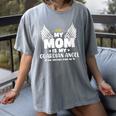 My Mom Is My Guardian Angel Memorial Day In Memory Of Mom Women's Comfort Colors T-Shirt Gray My Mom Is My Guardian Angel Memorial Day In Memory Of Mom Women's Comfort Colors T-Shirt Gray
