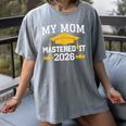 My Mom Mastered It Class Of 2026 Family Masters Graduation Women's Comfort Colors T-Shirt Gray