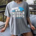 Moving Up To Middle School Graduation T-Shirt Women's Comfort Colors T-Shirt Gray