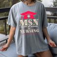 Msn Master Of Science In Nursing College Graduation Premium Tri-Blend Women's Comfort Colors T-Shirt Gray