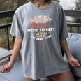 Music Therapy Major Student Shirt Graduation Women's Comfort Colors T-Shirt Gray