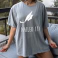 Nailed It Shirt Cute Graduation Grad Cap Women's Comfort Colors T-Shirt Gray