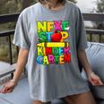 Next Stop Kindergarten Preschool Graduation 2023 Boys Girls Women's Comfort Colors T-Shirt Gray
