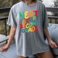 Next Stop Second Grade 1st Grade Graduation Day Kids Women's Comfort Colors T-Shirt Gray
