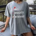 Nice Naughty Introvert List Christmas Introvert Women's Comfort Colors T-Shirt Gray Nice Naughty Introvert List Christmas Introvert Women's Comfort Colors T-Shirt Gray