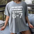 How Many Nights A Week Reading 6-7 67 Teacher Student Books Women's Comfort Colors T-Shirt Gray How Many Nights A Week Reading 6-7 67 Teacher Student Books Women's Comfort Colors T-Shirt Gray