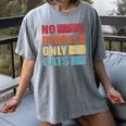 No People Only Cats Introvert Women's Comfort Colors T-Shirt Gray