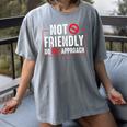 Not Friendly Do Not Approach Witty Introvert Tee Women's Comfort Colors T-Shirt Gray