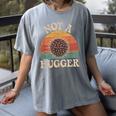 Not A Hugger Retro Sea Urchin Sarcastic Introvert Women's Comfort Colors T-Shirt Gray Not A Hugger Retro Sea Urchin Sarcastic Introvert Women's Comfort Colors T-Shirt Gray